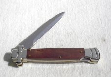 NEW A.G.A. CAMPOLIN 9" MALTESE SANTOS MAHOGANY WOOD  MODIFIED BAYONET BLADE NICKEL SILVER BOLSTERS 