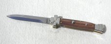 NEW A.G.A. CAMPOLIN 9" MALTESE SANTOS MAHOGANY WOOD  MODIFIED BAYONET BLADE NICKEL SILVER BOLSTERS 
