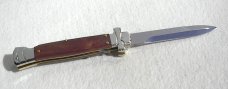NEW A.G.A. CAMPOLIN 9" MALTESE SANTOS MAHOGANY WOOD  MODIFIED BAYONET BLADE NICKEL SILVER BOLSTERS 