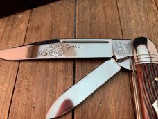 Queen City Cutlery Classics English Jack Antique Green Winter Bottom Bone 
