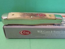 Case XX 2007 Raised Letter Red Shield Stag Half Coke Bottle Pattern# 5225 1/2 SS