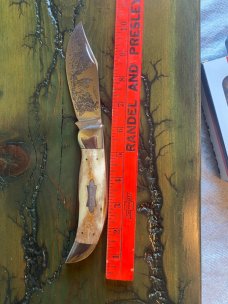 1979 SMKW Mountaineer Buffalo hunter Appaloosa bone