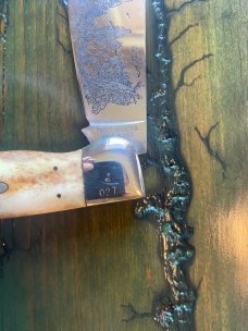 1979 SMKW Mountaineer Buffalo hunter Appaloosa bone