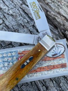 CASE XX ** SFO 2020 ANTIQUE SMOOTH BONE 100 YEARS TRAPPER