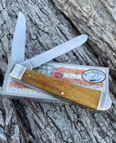 CASE XX ** SFO 2020 ANTIQUE SMOOTH BONE 100 YEARS TRAPPER