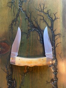 Parker double Texas lockhorn bone lockback 