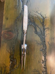Vintage Sheffield Mother of pearl fork
