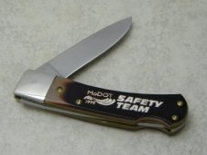 Schrade + USA 3OT Delrin Old Timer Bearhead Lockback Knife MoDOT Safety Team 1999