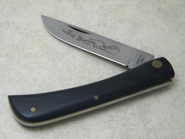 Case XX USA 7 Dot 1973 Black 2138 Carbon Steel Large Sod Buster Knife