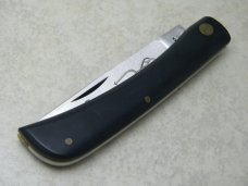 Case XX USA 7 Dot 1973 Black 2138 Carbon Steel Large Sod Buster Knife