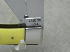 Case XX USA 10 Dot 1970 Yellow 3254 Trapper Knife