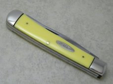 Case XX USA 10 Dot 1970 Yellow 3254 Trapper Knife