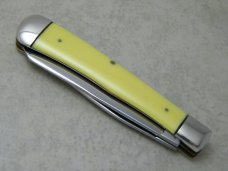 Case XX USA 10 Dot 1970 Yellow 3254 Trapper Knife