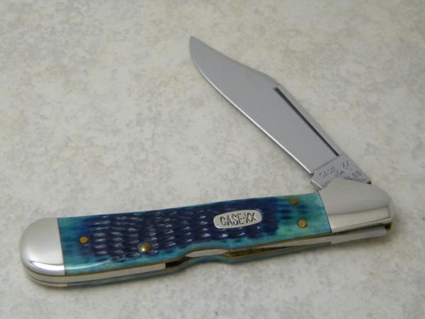 Case XX USA 1997 Blue/Green Bone 61549L SS Copperlock Knife