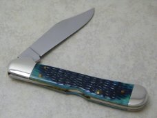 Case XX USA 1997 Blue/Green Bone 61549L SS Copperlock Knife