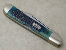 Case XX USA 1997 Blue/Green Bone 61549L SS Copperlock Knife