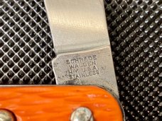 Scharde Walden USA MC1 Variation Spring Assisted Orange  Paratrooper Hook Blade