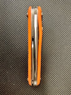 Scharde Walden USA MC1 Variation Spring Assisted Orange  Paratrooper Hook Blade