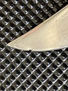Scharde Walden USA MC1 Variation Spring Assisted Orange  Paratrooper Hook Blade