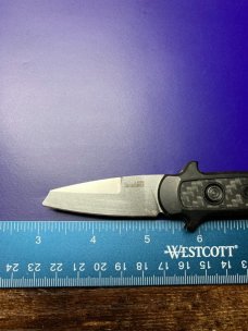 Kershaw Launch 12 Mini Stiletto Automatic Knife Gray/CF 7125