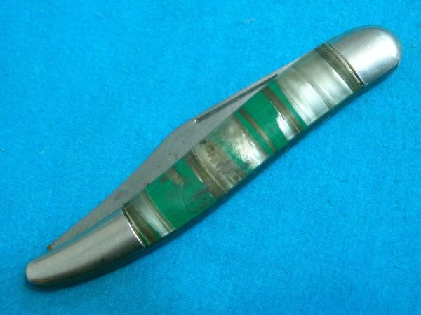 VINTAGE FANCY HANDLE HAMMER BRAND USA FOLDING POCKET TOOTHPICK TICKLER FISH KNIFE KNIVES OLD GREEN VINTAGE FANCY HANDLE HAMMER BRAND USA FOLDING POCKET TOOTHPICK TICKLER FISH KNIFE KNIVES OLD GREEN
