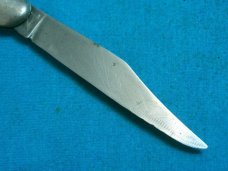 VINTAGE FANCY HANDLE HAMMER BRAND USA FOLDING POCKET TOOTHPICK TICKLER FISH KNIFE KNIVES OLD GREEN