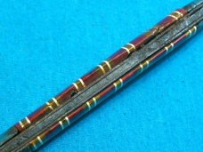 VINTAGE FANCY CANDY STRIPE HAMMER BRAND USA FOLDING POCKET TOOTHPICK TICKLER FISH KNIFE KNIVES OLD