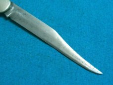 VINTAGE FANCY HANDLE GERMANY FOLDING POCKET TOOTHPICK TICKLER FISH KNIFE KNIVES OLD GREEN