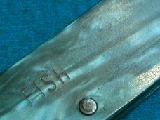 ANTIQUE VINTAGE FANCY HANDLE FOLDING POCKET TOOTHPICK TICKLER FISH KNIFE KNIVES OLD GREEN