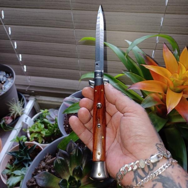 FRANK BELTRAME 11INCH SWIVEL BOLSTER COCOBOLO WOOD WITH BAYONET BLADE 