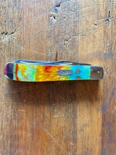 Case XX™ Rainbow Genuine Corelon 1/500 Mini Trapper Pocket Knife