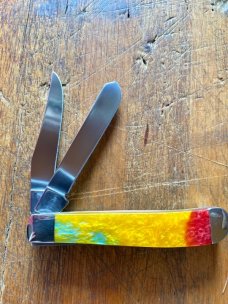 Case XX™ Rainbow Genuine Corelon 1/500 Mini Trapper Pocket Knife