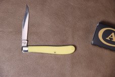 Case 80031 Barehead Slimline Trapper, Yellow Synthetic Handle SS (31048 SS)
