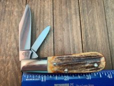 Henckels by Boker 2 Blade Barlow Premium Stag Solingen Germany 