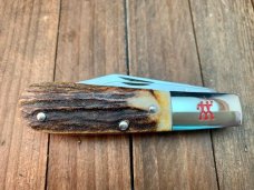 Henckels by Boker 2 Blade Barlow Premium Stag Solingen Germany 