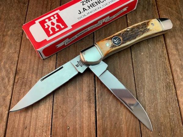 Henckels by Boker Copperhead Premium Stag Solingen Germany Henckels by Boker Copperhead Premium Stag Solingen Germany