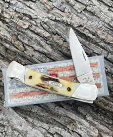 CASE XX ** 1989 STAG 05L LOCKBACK (HAS ETCHING ON BLADE)