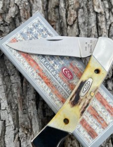 CASE XX ** 1989 STAG 05L LOCKBACK (HAS ETCHING ON BLADE)