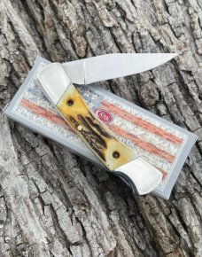 CASE XX ** 1989 STAG 05L LOCKBACK (HAS ETCHING ON BLADE)