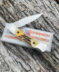 CASE XX ** 1989 STAG 05L LOCKBACK (HAS ETCHING ON BLADE)