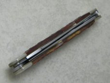Boker Solingen Germany Tree Brand 9572 Red Bone Carolina Muskrat Knife in Box
