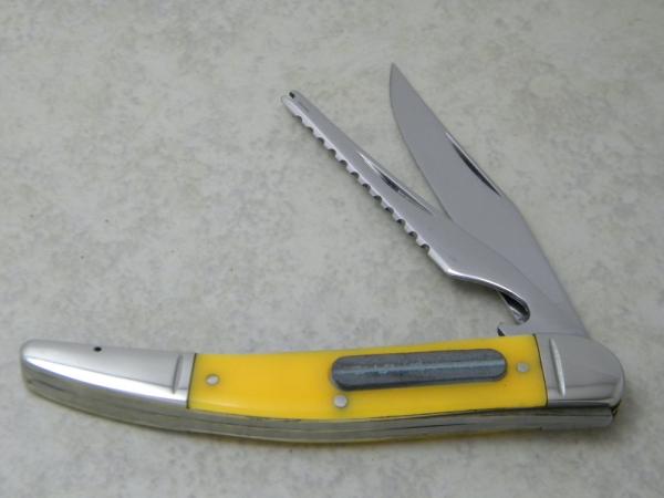 Western USA S-751 Stainless Yellow Toothpick Fish Knife