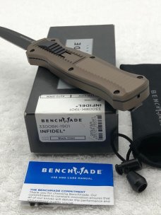 Discontinued Benchmade 3300BK-1901 Limited Edition Infidel Double Action OTF Automatic Knife