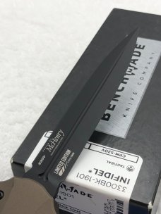 Discontinued Benchmade 3300BK-1901 Limited Edition Infidel Double Action OTF Automatic Knife