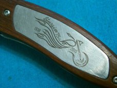 STURGIS MOTORCYCLE LINERLOCK LOCKBACK FOLDER HUNTING SKINNING FOLDING POCKET KNIFE KNIVES AD