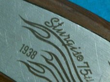 STURGIS MOTORCYCLE LINERLOCK LOCKBACK FOLDER HUNTING SKINNING FOLDING POCKET KNIFE KNIVES AD
