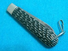 VINTAGE IKCO USA IMPERIAL KNIFE CO METAL HANDLE FOLDING POCKET WATCH FOB KNIFE KNIVES OLD
