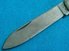 VINTAGE IKCO USA IMPERIAL KNIFE CO METAL HANDLE FOLDING POCKET WATCH FOB KNIFE KNIVES OLD
