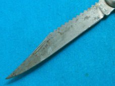 ANTIQUE VINTAGE GERMANY FANCY HANDLE FOLDING POCKET TOOTHPICK TICKLER FISH KNIFE KNIVES OLD GREEN
