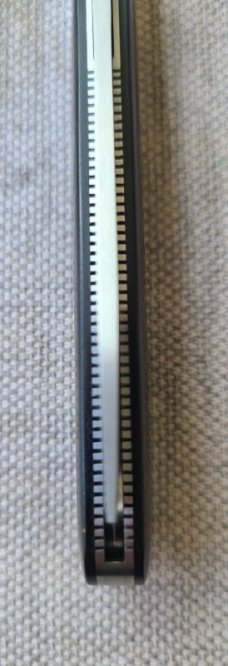 Mike Moran Straight One Arm Razor Jack..Black Canvas MIcarta..CPM-154...3.75"..coa,.pouch.... #170